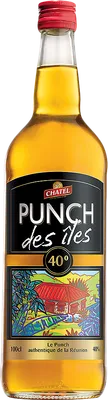 Bouteille de spiritueux : Punch des Îles de la marque Chatel