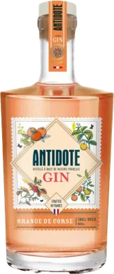 Bouteille de spiritueux : Orange de Corse Made in France de la marque Antidote