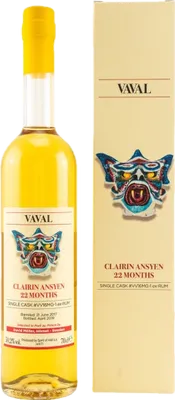 Bouteille de spiritueux : Clairin Ansyen Vaval (Mount Gay Cask) de la marque Vélier