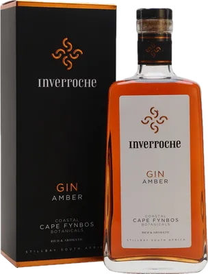 Bouteille de spiritueux : Amber Gin de la marque Inverroche