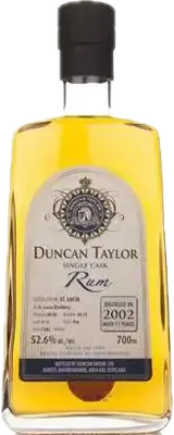 Bouteille de spiritueux : Single Cask Rum 2002 Aged 11 Years (St-Lucia Distillery) de la marque Duncan Taylor