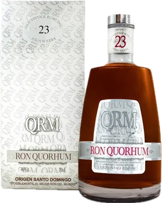 Bouteille de spiritueux : Ron Quorhum 23 Años Solera de la marque Quorhum