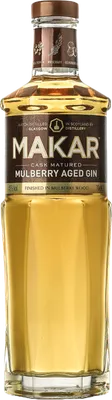 Bouteille de spiritueux : Cask Matured Mulberry Aged Gin de la marque Makar