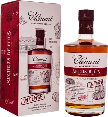 Bouteille de spiritueux : Secrets de fûts (Intense) de la marque Clément