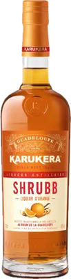 Bouteille de spiritueux : Shrubb Liqueur d'Orange de la marque Karukera