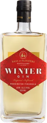 Bouteille de spiritueux : Winter Gin de la marque Bass & Flinders Distillery