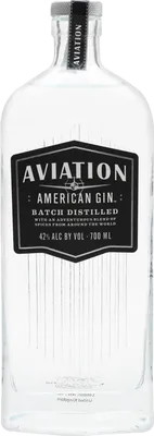 Bouteille de spiritueux : Gin de la marque Aviation