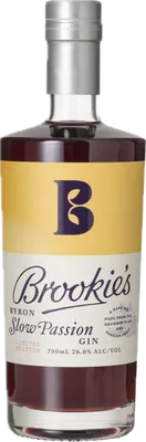 Bouteille de spiritueux : Byron Slow Passion Gin de la marque Brookie's