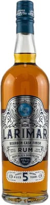 Bouteille de spiritueux : Bourbon Cask Finish de la marque Ron Larimar