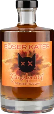 Bouteille de spiritueux : Gin-Aperitif Pfirsich-Eistee de la marque Böser Kater