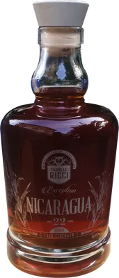 Bouteille de spiritueux : Exception Nicaragua 22 ans de la marque Famille Ricci