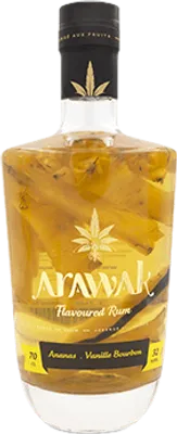 Bouteille de spiritueux : Ananas - Vanille Bourbon de la marque Arawak