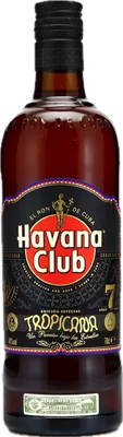 Bouteille de spiritueux : 7 Años Tropicana (Cabaret 80th Anniversary) de la marque Havana Club