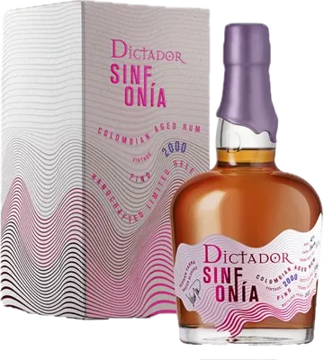 Bouteille de spiritueux : Sinfonia Borbon 2000 de la marque Dictador