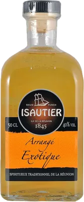 Bouteille de spiritueux : Arrangé Exotique de la marque Isautier