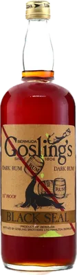 Bouteille de spiritueux : Black Seal Rum (Vintage) de la marque Goslings