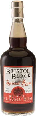 Bouteille de spiritueux : Black Spiced de la marque Bristol Classic Rum