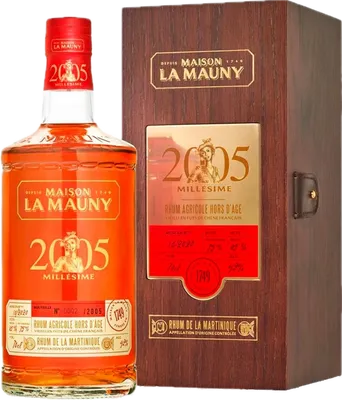 Bouteille de spiritueux : Millesime 2005 de la marque Maison La Mauny