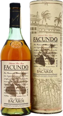 Bouteille de spiritueux : Selected Fine Rum Facundo de la marque Bacardi