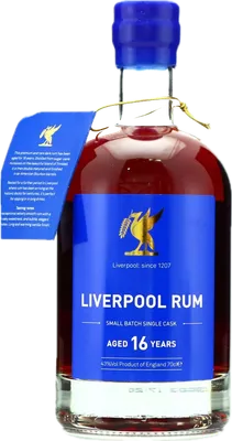 Bouteille de spiritueux : Liverpool Rum Small Batch Single Cask 16 Years de la marque Liverpool Gin Distillery
