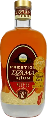 Bouteille de spiritueux : Ambré Nosy-Be Prestige de la marque Dzama