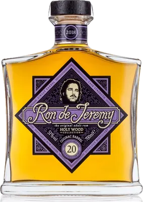 Bouteille de spiritueux : Holy Wood 20 YO Cognac Barrel de la marque Ron de Jeremy