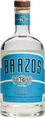 Bouteille de spiritueux : Texas Style Gin de la marque Brazos
