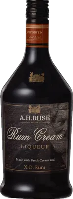 Bouteille de spiritueux : Rum Cream Liqueur de la marque A.H. Riise