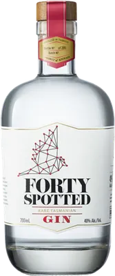 Bouteille de spiritueux : Rare Tasmanian Gin de la marque Forty Spotted 