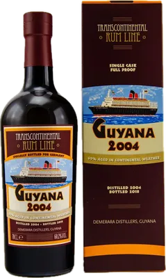 Bouteille de spiritueux : Guyana 2004 (Single Cask Full Proof) de la marque Transcontinental Rum Line