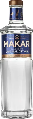 Bouteille de spiritueux : Original Dry Gin de la marque Makar