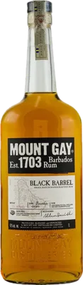 Bouteille de spiritueux : Black Barrel de la marque Mount Gay