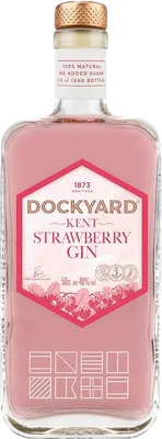 Bouteille de spiritueux : Kent Strawberry Gin de la marque Dockyard