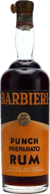 Bouteille de spiritueux : Punch Preperato Rum 1950s de la marque Barbieri
