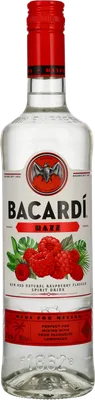 Bouteille de spiritueux : Razz de la marque Bacardi