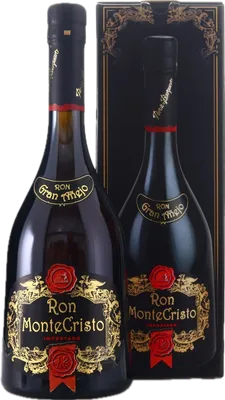 Bouteille de spiritueux : Ron Monte Cristo Gran Añejo de la marque Perez Barquero