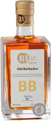 Bouteille de spiritueux : Old Barbados BB de la marque Rum Company