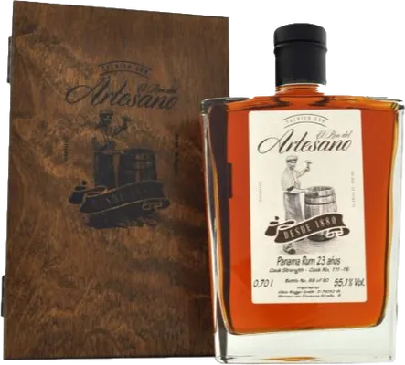 Bouteille de spiritueux : Panama Rum 23 Años de la marque El Ron del Artesano