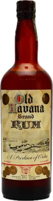 Bouteille de spiritueux : Old Havana Brand circa 1950s de la marque Ramon del Collado