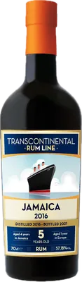 Bouteille de spiritueux : Jamaica 2016 de la marque Transcontinental Rum Line