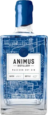 Bouteille de spiritueux : Macedon Dry Gin de la marque Animus
