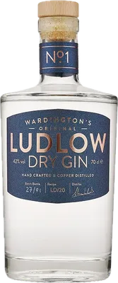 Bouteille de spiritueux : No. 1 Wardington's Original Dry Gin de la marque Ludlow