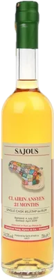 Bouteille de spiritueux : Clairin Ansyen Sajous (Hampden Cask) de la marque Vélier
