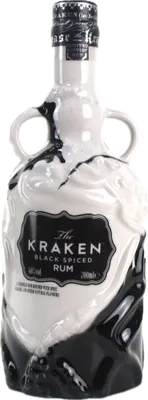 Bouteille de spiritueux : Black Spiced Rum Limited Edition Ceramic Black & White 2017 de la marque Kraken