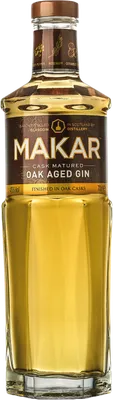 Bouteille de spiritueux : Cask Matured Oak Aged Gin de la marque Makar