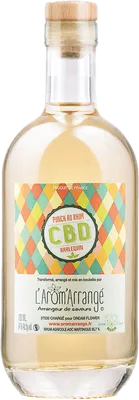 Bouteille de spiritueux : Punch au Rhum CBD Harlequin de la marque L'Arôm'Arrangé