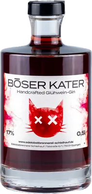 Bouteille de spiritueux : Handcrafted Glühwein-Gin de la marque Böser Kater