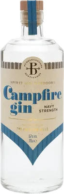 Bouteille de spiritueux : Navy Strength Gin de la marque Campfire