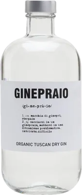 Bouteille de spiritueux : Dry Gin de la marque Ginepraio