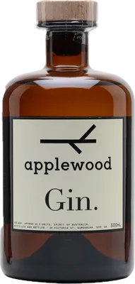 Bouteille de spiritueux : Gin de la marque Applewood